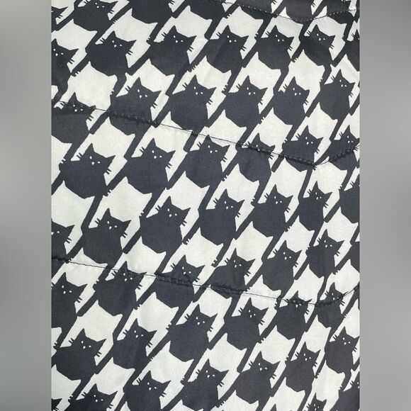 Jason Maxwell Cat Print Puffer Vest S - Picture 5 of 8